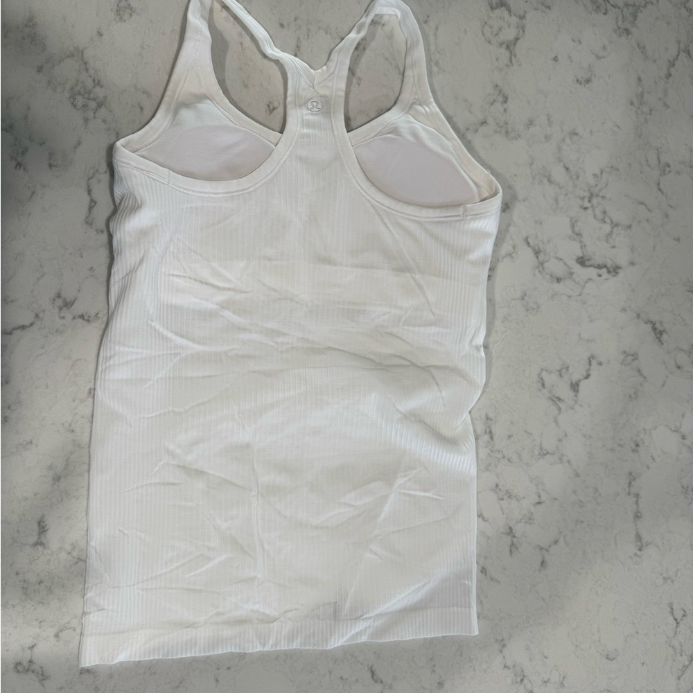 Lululemon Ebb to Street tank white